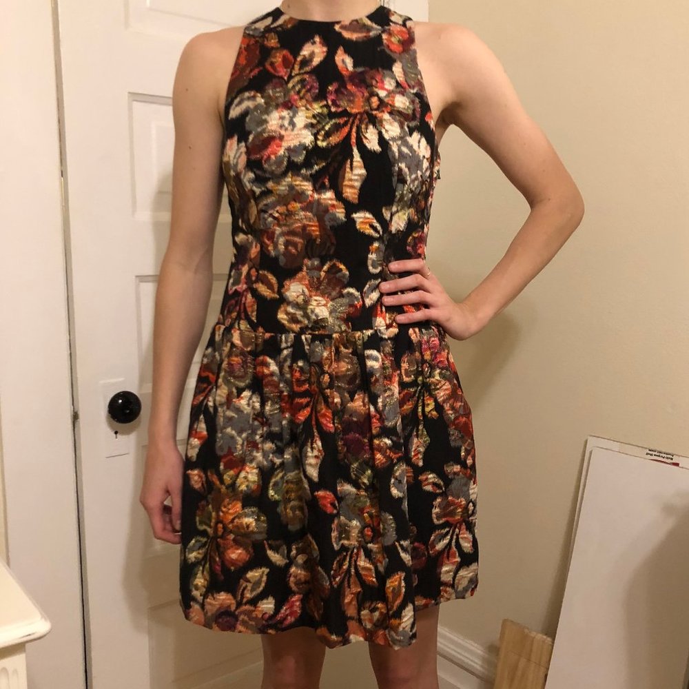 Shimmer Embroidered Stitch Dress